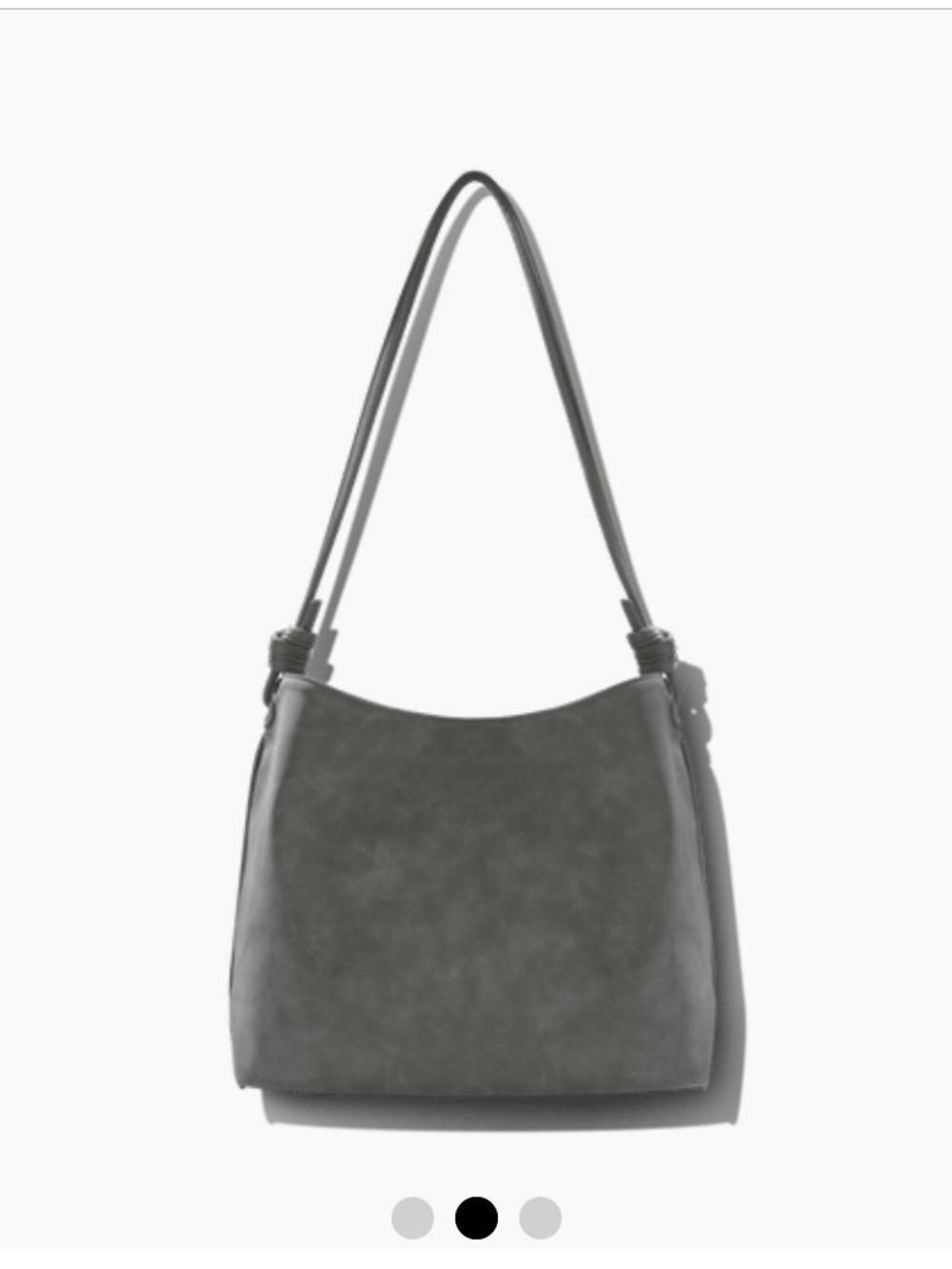 8 Other Reasons Grey Shoulder Bag Betsy Slouch Tote In Stone